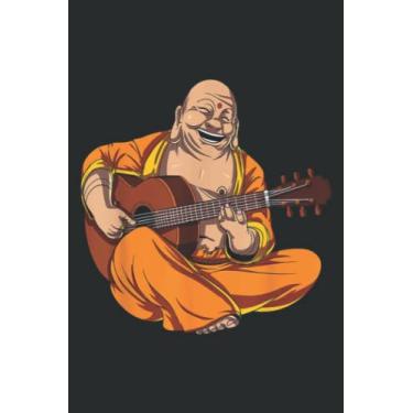 Imagem de Buddha Playing Guitar Zen Yoga Meditation Funny Namaste: Lined Journal & Diary for Writing & Notes for Girls and Women, Memo Diary Subject Notebooks Planner, 6"x9"