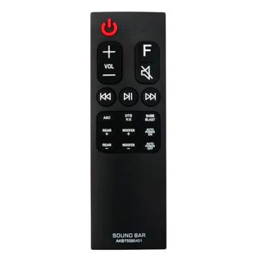 Imagem de Controle remoto de substituição da barra de som AKB75595401 AKB75515305 compatível com LG Audio Soundbar SK5R SK5Y SPK5BW SPJ4-S SPK5B-W S65S3-S SJ4R SPJ4B-W SPK8-S S78S1-S SKM5Y SPK5B-W