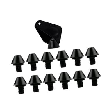 Imagem de YIJU 12x Acessórios para calçados de corrida Chuteiras de futebol Spikes Turf Stable M6 Rosca Rugby Shoes Studs Chuteiras de futebol para competição, Altura 8mm