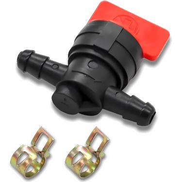 Imagem de Válvula de desligamento de combustível 494768 698183 1/4" com braçadeira de substituição para trator de grama Murray Toro