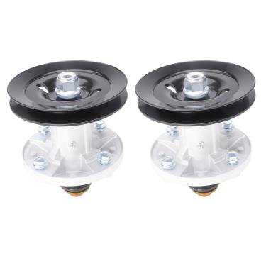 Imagem de SCBHWJ Conjunto de eixo AM136733 AM143469 com polia UC26511 M151720 substitui John Der ee X300R, X304, X310, X324, Z225, Z245 EZtrak tratores, pacote com 2