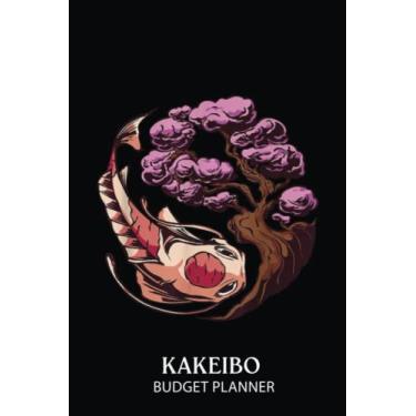 Imagem de Kakeibo Budget Planner: Vaporwave Japan Style Cherry Blossom Sakura Fish Koi | Kakeibo Journal | Monthly and Weekly Household Budget Tracker for One Year | Personal Financial Organizer