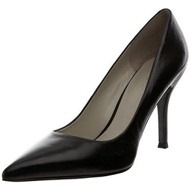 Imagem de Nine West Sapato de linho feminino, Couro preto, 10 Wide