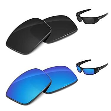 Imagem de Tintart Lentes de substituição de desempenho compatíveis com Oakley Gascan OO9014 gravadas polarizadas – Pacote econômico