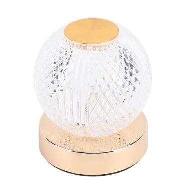 Imagem de Abajur de Cabeceira, Abajur Sem Fio Com Temperatura de 3 Cores, Controle de Toque, Abajur Recarregável, Escurecimento Contínuo, Aparência Requintada, Decoração Versátil