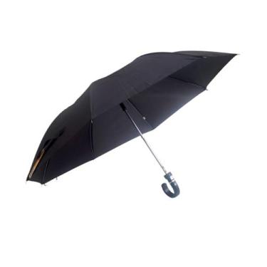Imagem de Guarda Chuva Sombrinha Automático Preto Unissex Resistente - HL