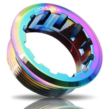 Imagem de alltoo Capa de trava de roda livre de liga de titânio de 12 velocidades para Shimano M7100 6100 8100 9100 SLX XT XTR (Multy)