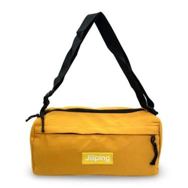 Imagem de Bolsa Transversal Unissex casual ou para academia - Jiliping, Mostarda