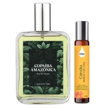 Imagem de Perfume Copaíba Amazônica Homem 100ml + Óleo Essencial 10ml - Essência