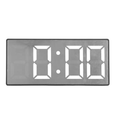 Imagem de Despertador de Espelho LED, Display de Temperatura e Umidade Desktop Relógio Monitores de Temperatura e Umidade Alarme Relógio Eletrônico Alimentado por USB para Escritório (BLACK)