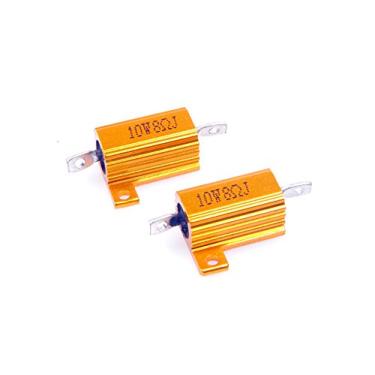 Imagem de LM YN 10 Watt 8 Ohm 5% Resistor de Corda Elétrica de Alumínio Resistor de Ouro para Luzes de LED Inversor Divisor de Frequência Servo Industrial Control 2 peças