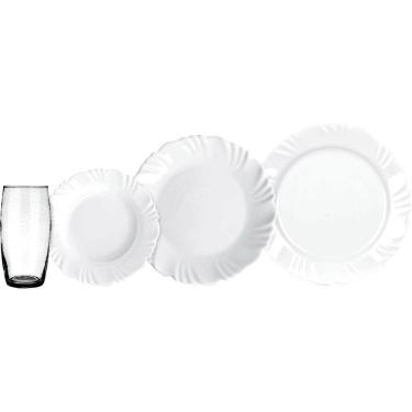 Imagem de Aparelho de Jantar 16 Peças Duralex Pétala com Copos 430ml