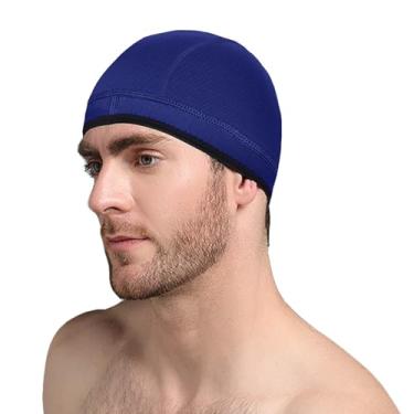 Imagem de TBLUITE Touca de neoprene com capuz de mergulho 2 mm Touca térmica de natação para meninas, meninos, crianças, jovens, homens, mulheres, mantém o cabelo longo e encaracolado com tranças limpas para