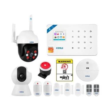 Imagem de Sistema De Alarme Wi-fi Gsm Kerui W181 Tuya, Detector De Movimento Int