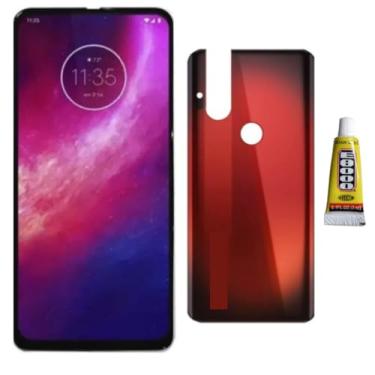 Imagem de Tela Display Touch Para Moto One Hyper + Tampa + Cola 3ml