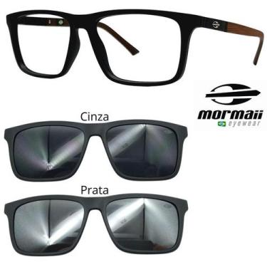 Imagem de Oculos Mormaii Swap 4 6112 Com 2 Clipons - Escolha As Cores, Prata