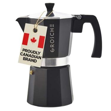 Imagem de GROSCHE Milano Moka Pot, Máquina de Espresso, Máquina de Café, Preta, 9 xícaras