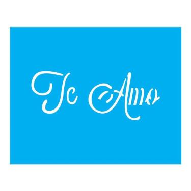 Imagem de Stencil Tamako Te Amo - 20X25Cm - Ref B540