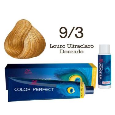 Imagem de Coloração Color Perfect 9.3 Louro Ultraclaro Dourado Oxidante Welloxon