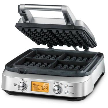 Imagem de BWM640XL Máquina de Waffle 4 Fatias Aço Inoxidável, 110v, BREVILLE BREBWM640XL, Prateado
