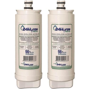 Imagem de 2x Filtro Refil Compatível Purificador Colormaq Acqua CPUHEVABAN CPUELSABEN CPUHEVABBN CPUHEVACBN CPUHEVACAN CPUELSACEN