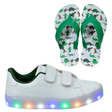 Imagem de Tênis Infantil Masculino Com Led Casual Moderno Confortável Novo +Chin