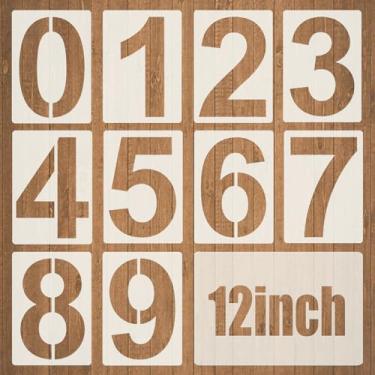 Imagem de Estêncil grande de 30 a 9 números, endereço do meio-fio, basquete, futebol, pano, uniforme, pintura, faça você mesmo, reutilizável, tamanho grande, estêncil