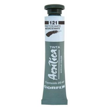 Imagem de Tinta Acrílica 20ml 121 Preto de Marte Corfix, 121 PRETO DE MARTE
