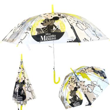 Imagem de Guarda Chuva Sombrinha Transparente Minnie Mouse Disney Adulto e Juvenil