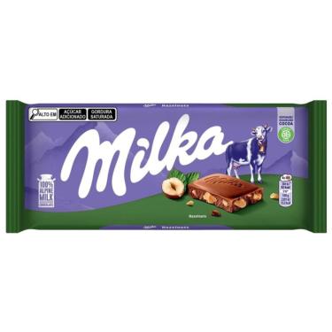 Imagem de Barra de Chocolate ao Leite com Avelãs Milka 100g