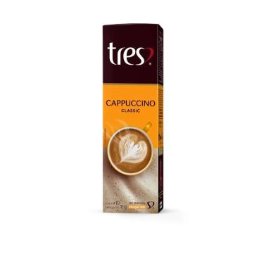 Imagem de Cápsula Três 3 Corações Cappuccino Classic 110g com 10 Cápsulas