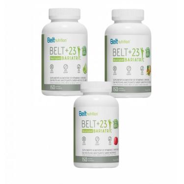Imagem de Kit 3 Sabores Belt + 23 Morango- Smoothie- Limão- Belt Nutrition