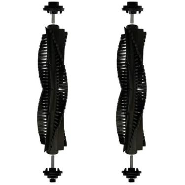 Imagem de HUAYUWA Kit de acessórios de aspirador de pó compatível com Rowenta X-plorer Série 75 RG7687, peças de reposição para aspirador de pó robô (não é para X-plorer 75S/S75) (2 escovas principais com barra