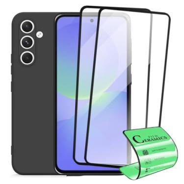Imagem de Kit Capa Capinha Aveludada e 2 Películas Cerâmica 9D Compatível Samsung Galaxy A36 - SMART E CASE