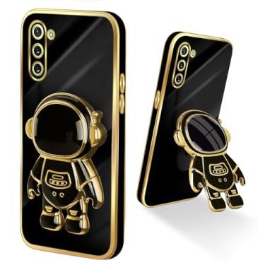 Imagem de Easyscen Capa para Samsung Galaxy Note 10 (6,3 polegadas), com suporte oculto de astronauta com suporte 6D, design capa - preta