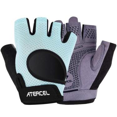Imagem de Luvas de levantamento de peso ATERCEL Full Palm Protection Aqua XL
