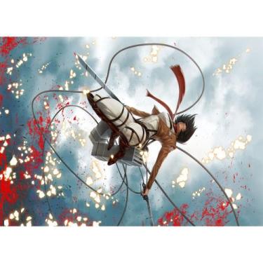 Imagem de Mouse Pad Attack on Titan Eren Yeager Armin Ymir Annie Leonhart Mikasa