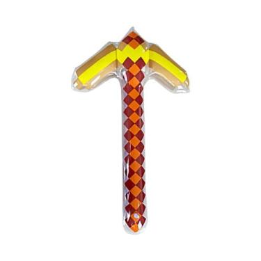 Imagem de Espada de Pedra Preciosa Dourada Inflável - Brinquedo Pixel para Crian