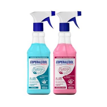 Imagem de Limpador Multissuperfície com Álcool Coperalcool Kit 2x500ml – Oceano + Orquídea Negra | Aromaterapia | Perfuma por 30h | Sem Enxágue | Suave para a Pele