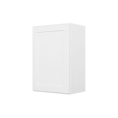 Imagem de Furinno Armário de cozinha de parede pronto para montar, 30 cm (D) x 53 (L) x 76 cm, branco