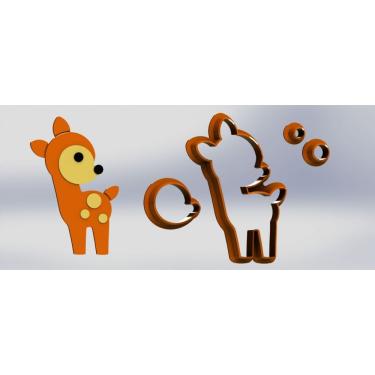 Imagem de Cortador Bambi Floresta Modular Tamanho 6Cm