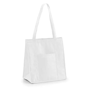 Imagem de Bolsa Térmica Quente e Frio para Marmita Lancheira para Passeio c/Fechamento em Velcro (Branco)