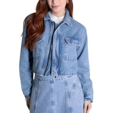 Imagem de Jaqueta Jeans Sawary - 279488 - Azul claro G-Feminino