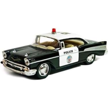 Imagem de Miniatura Chevrolet Bel Air 1957 Polícia – Carro Clássico Die-Cast em Metal Escala [ex: 1:24]
