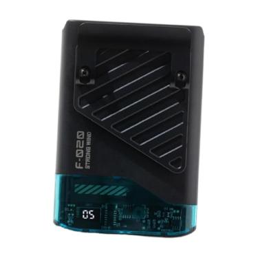 Imagem de Bothyi Ventilador portátil de mão versátil para equipamentos pessoais, ventilador de cintura, ar condicionado para viagens, pesca, trabalho ao ar livre, mesa, Preto