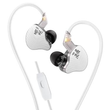 Imagem de KBEAR NZ02 Fones de ouvido intra-auriculares com fio, PU + PET de circuito magnético duplo com fio, iems de som 3D para jogos, fones de ouvido IEM para músicos, jogos, chamadas de voz, não destacável