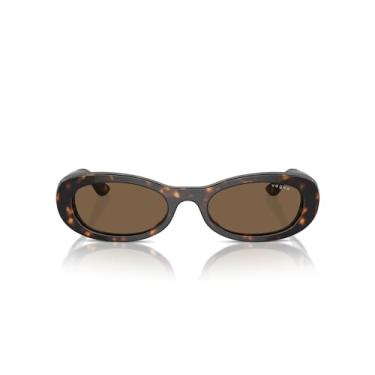 Imagem de Óculos de Sol Vogue Eyewear 0VO5582S W65673 Tam 53 / Havana Marrom - Lentes Marrom