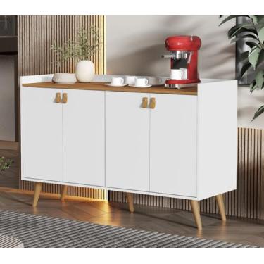 Imagem de Aparador Cantinho do Café Lulu Buffet 4 Portas Decoração - Várias Core