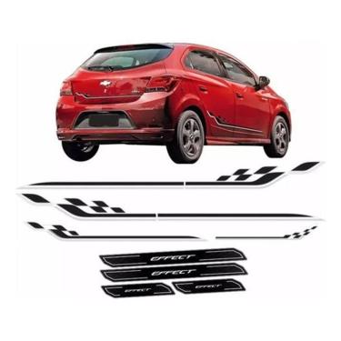 Imagem de Kit Adesivo Faixa Lateral Traseira Onix Effect + Soleira