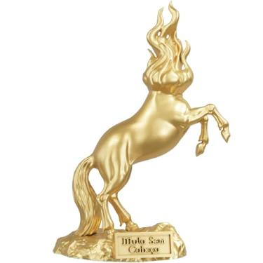 Imagem de Estátua Mula Sem Cabeça Imagem Folclore Brasileiro (Cor Ouro)